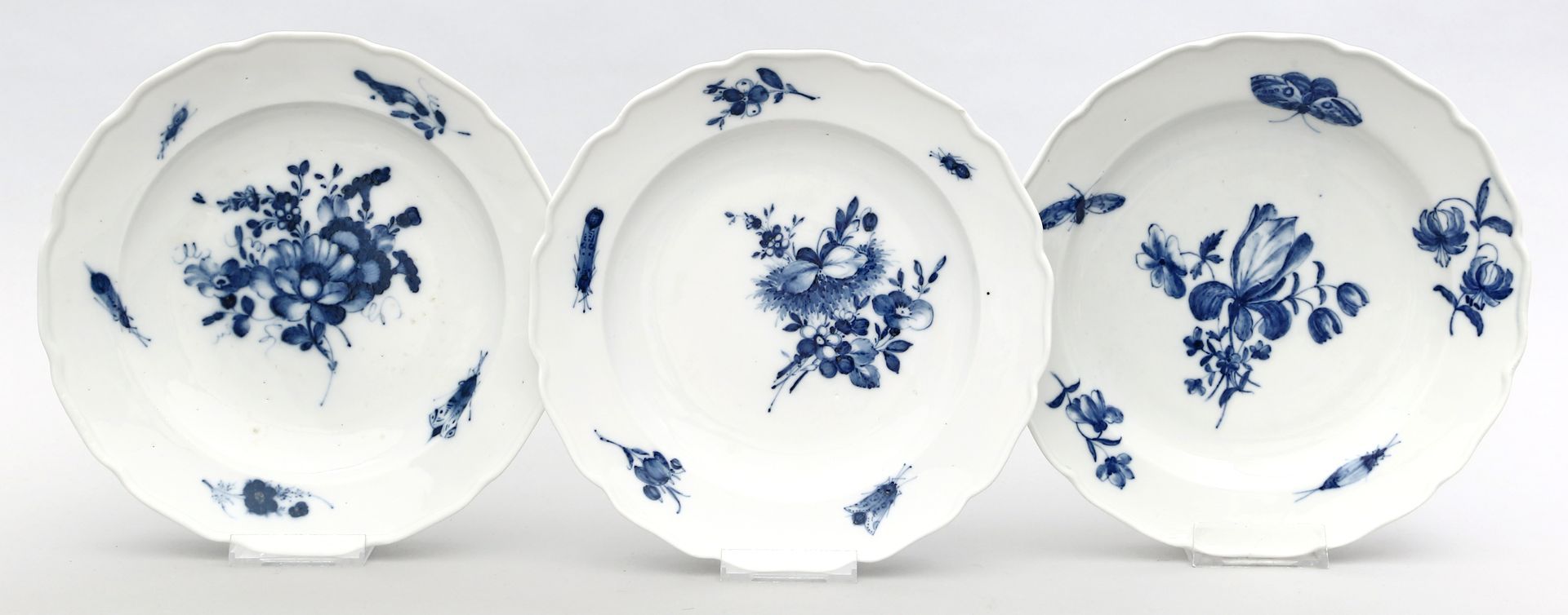 Drei Teller, Meissen,