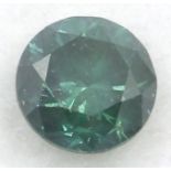 Grüner Brillant, 0,22 ct.