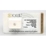 Gelb-brauner Brillant, 0,5 ct.