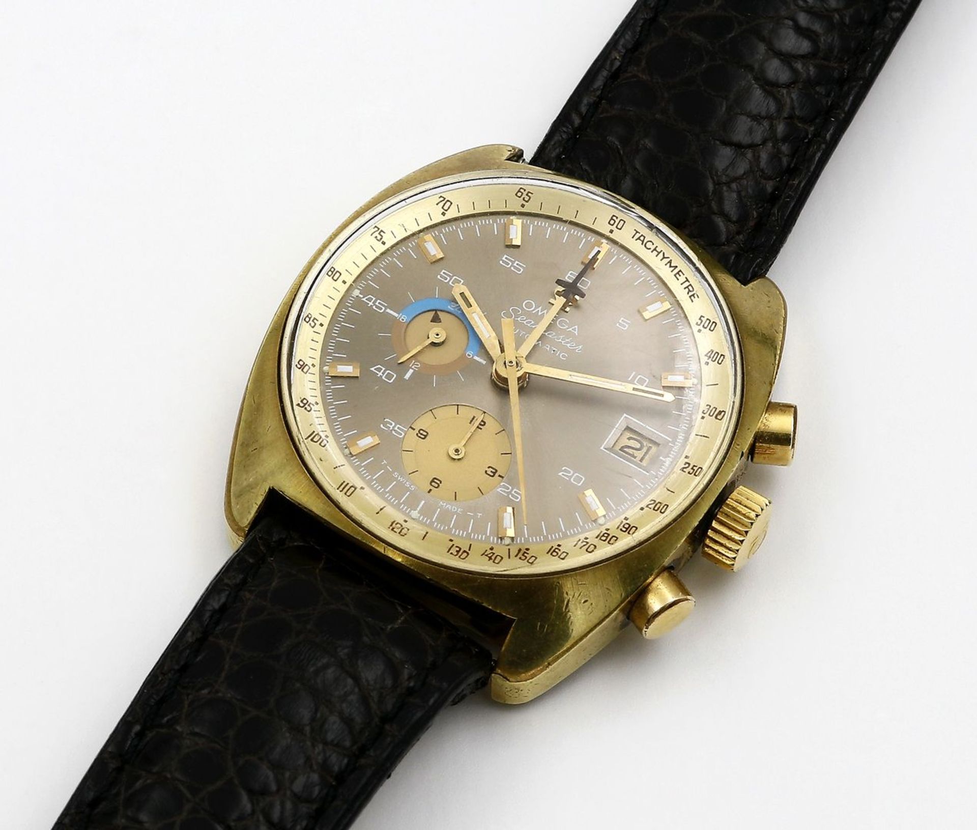 Herrenarmbanduhr mit Chronograph "OMEGA",