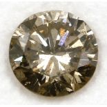 Cognacfarbener Brillant, 0,36 ct.