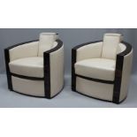 Paar Art Deco-Lounge-Sessel,