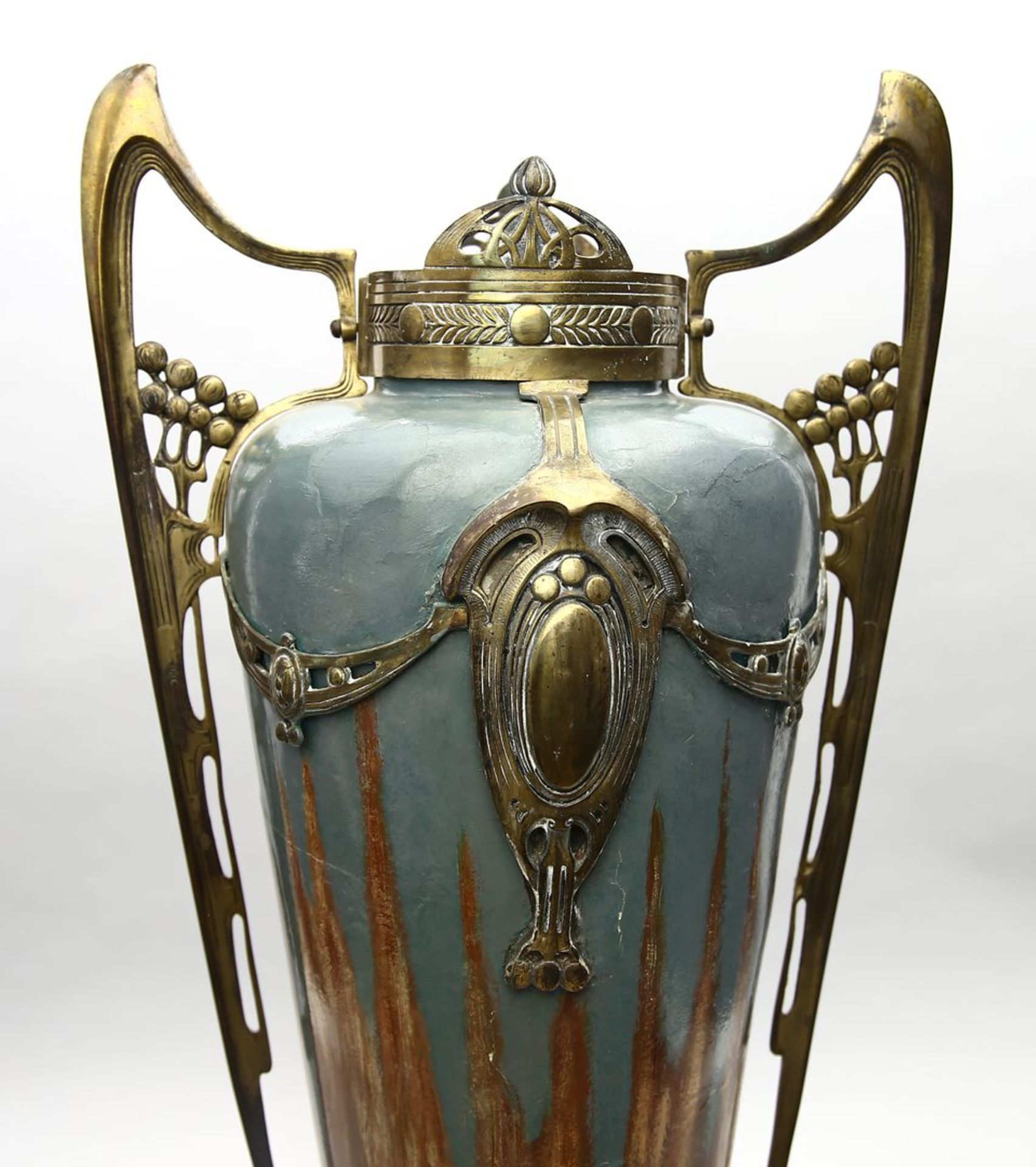 Große Jugendstil-Vase. - Bild 2 aus 2