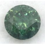 Grüner Brillant, 0,22 ct.