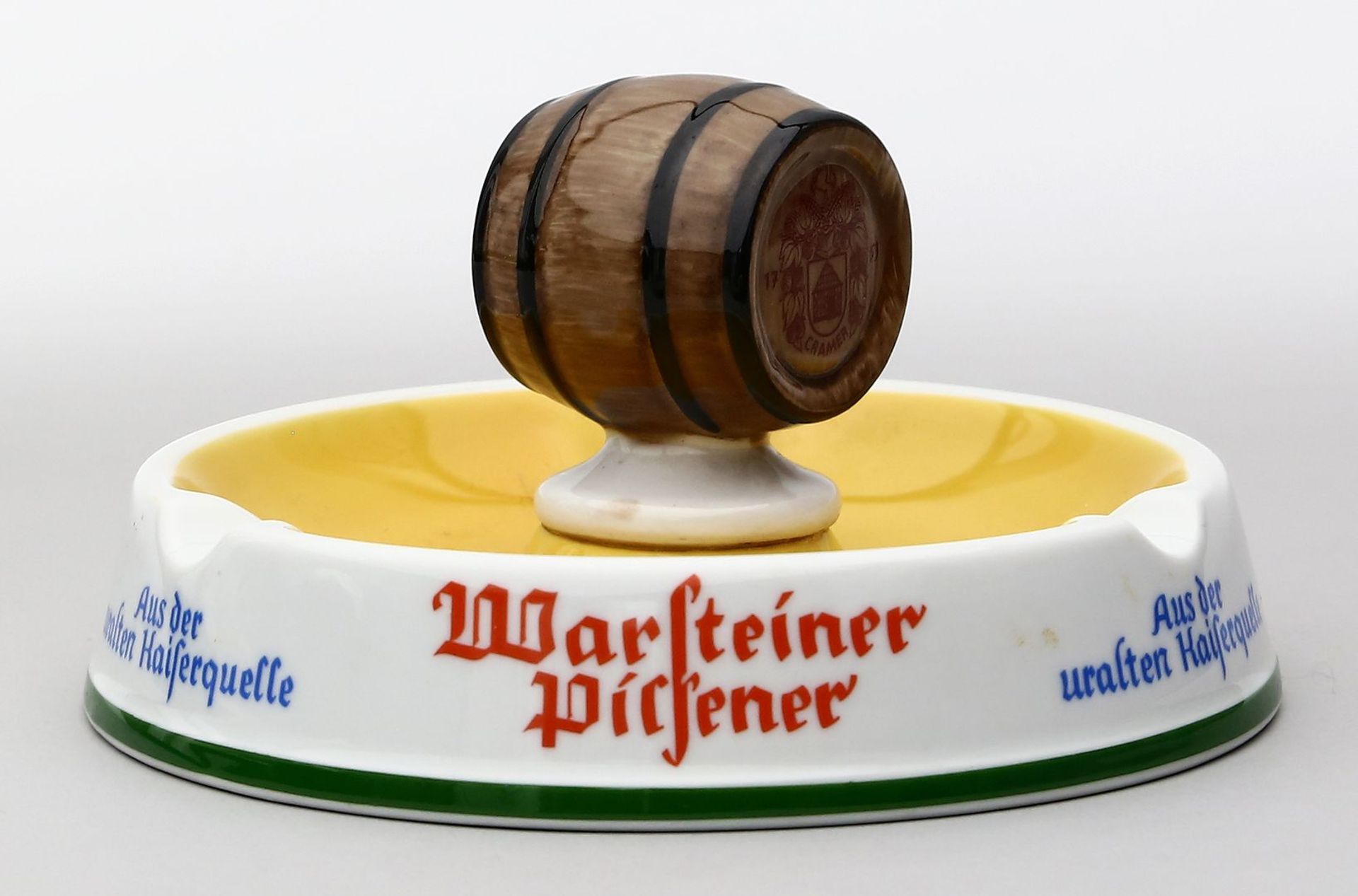 Werbeaschenbecher "Warsteiner Pilsner".