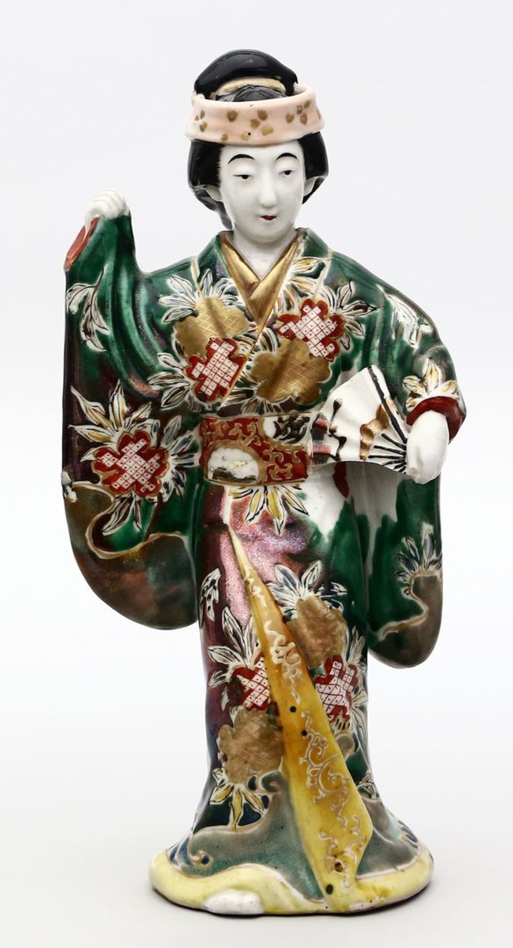 Skulptur einer Geisha.