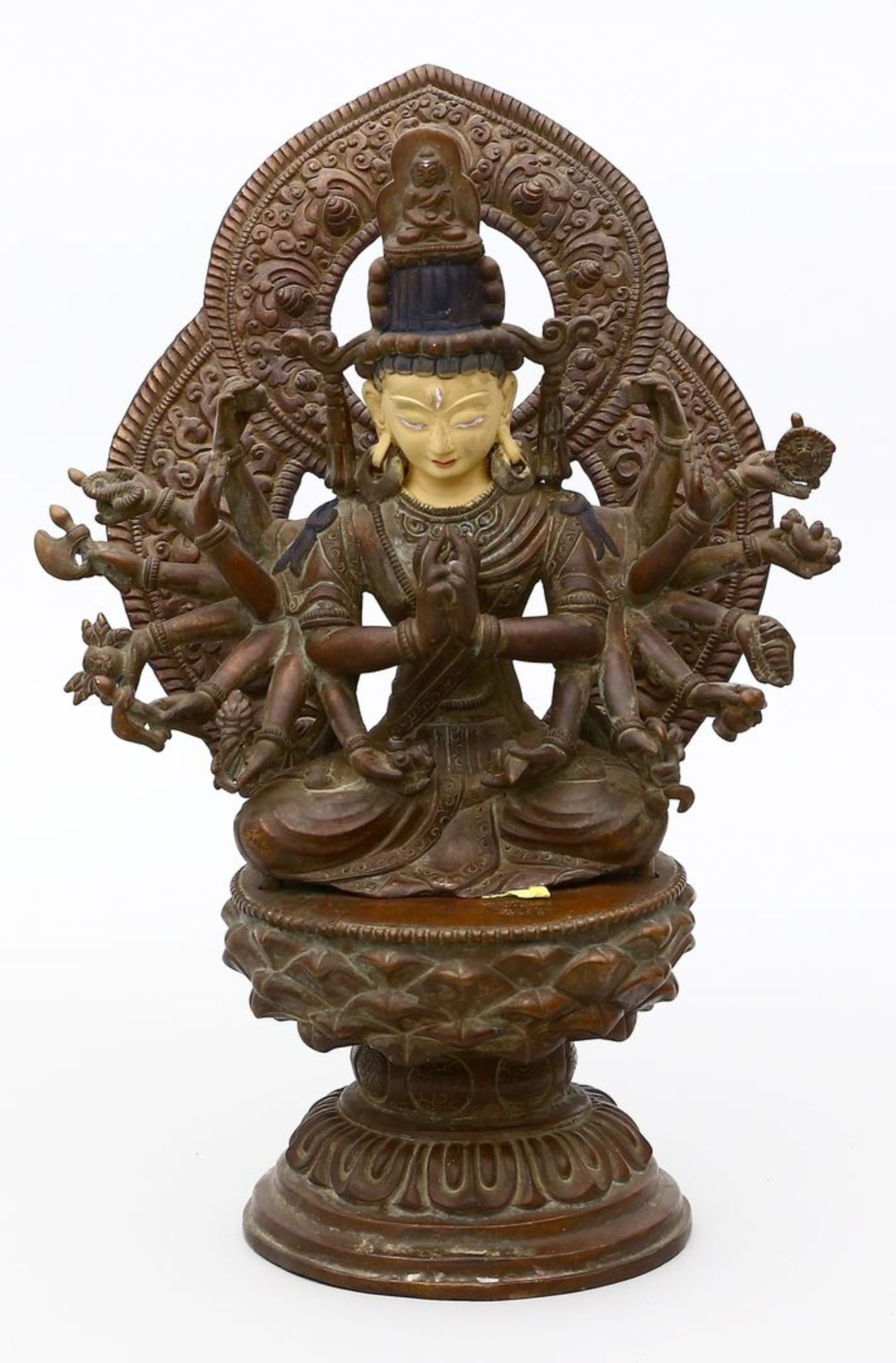 Skulptur wohl des Avalokiteshvara.