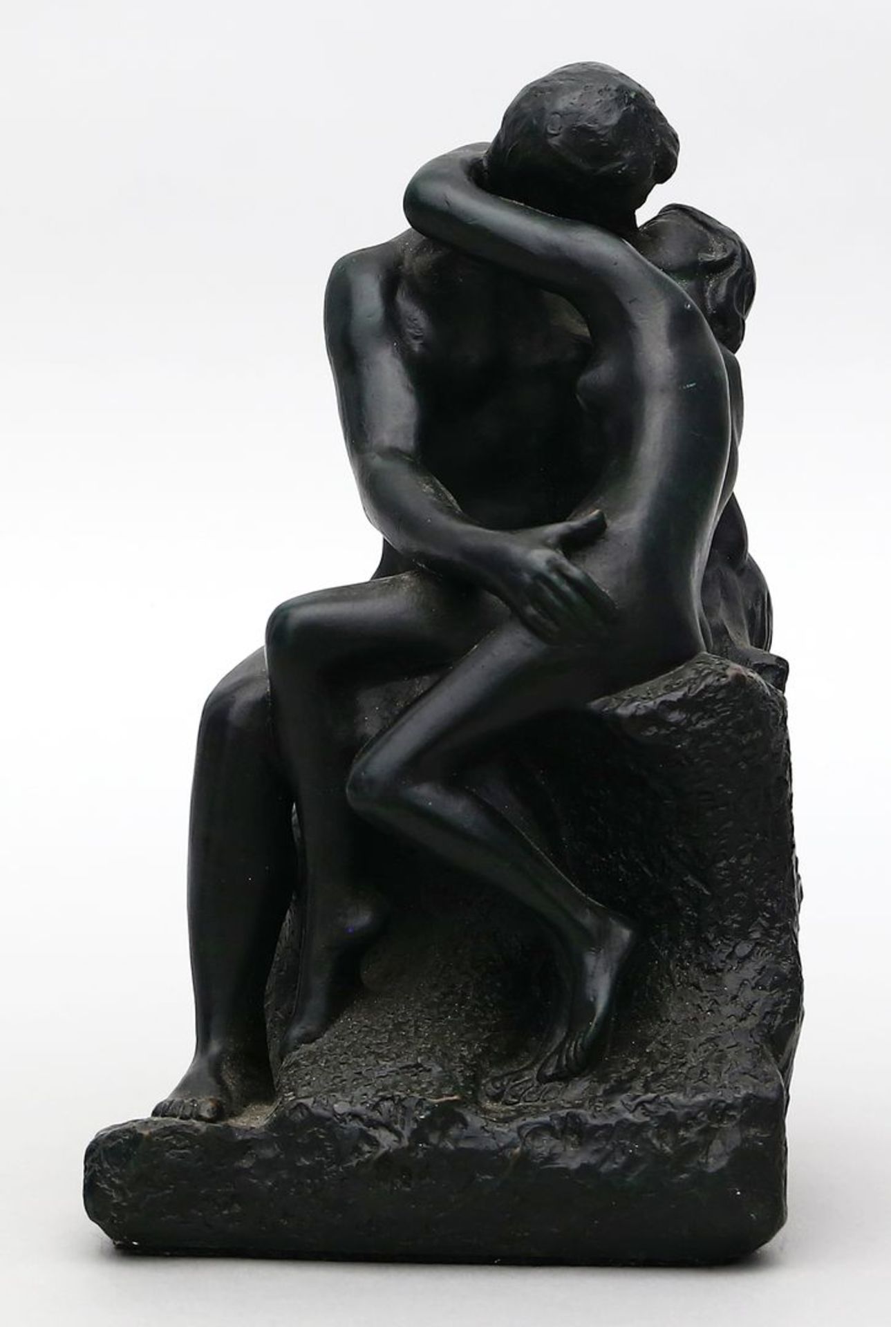 Skulpturengruppe "Der Kuss nach Rodin".