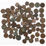 Interessante Sammlung von ca. 81 Kupfer- und Bronzemünzen.