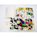 Zwei Bücher "Chagall" und"Miró Plastik".