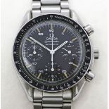 Herrenarmbandchronograph "Speedmaster reduced", Omega.