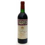 Flasche "Chateau Mouton Rothschild", 1988.