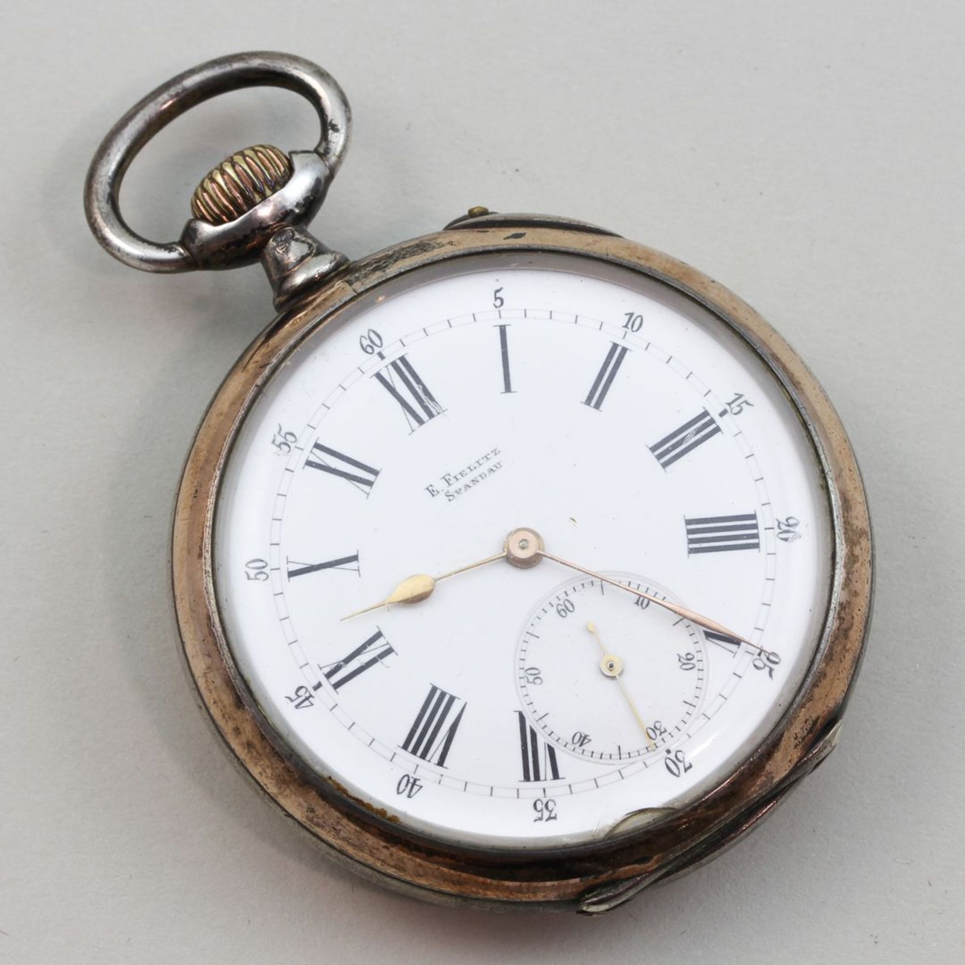 Kaiser Wilhelm II., Geschenktaschenuhr "Efco Longines". - Image 2 of 3