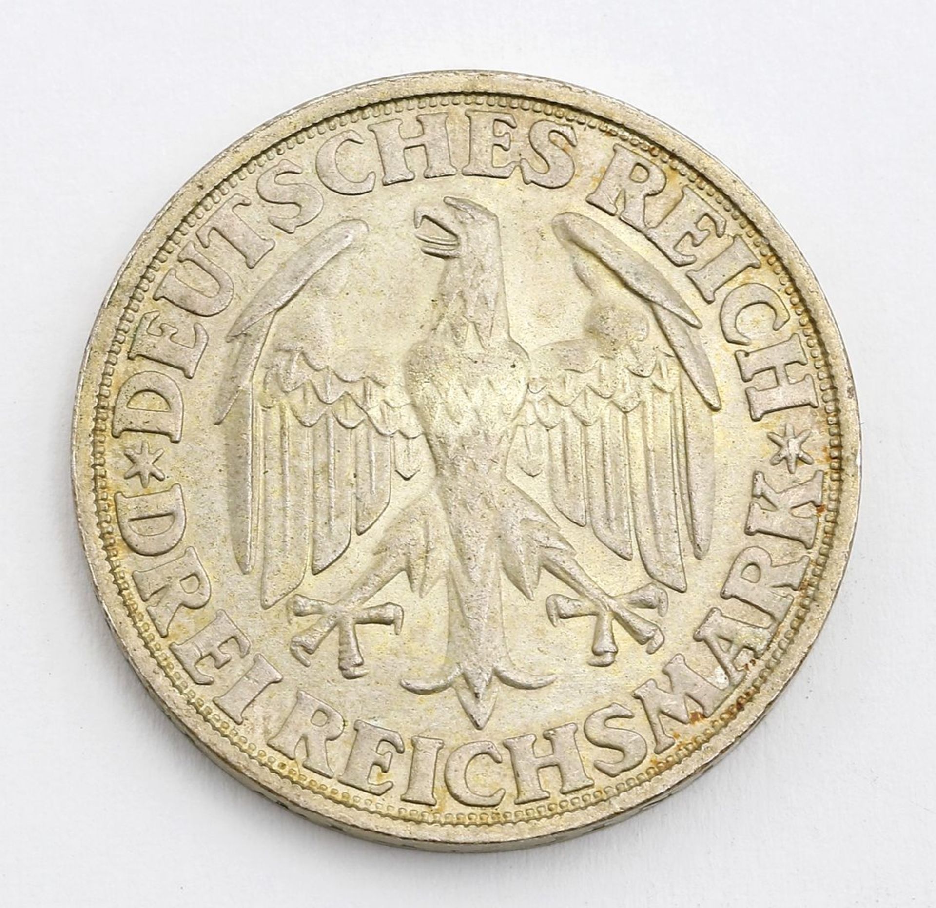 3 Reichsmark 1928 D. - Image 2 of 2