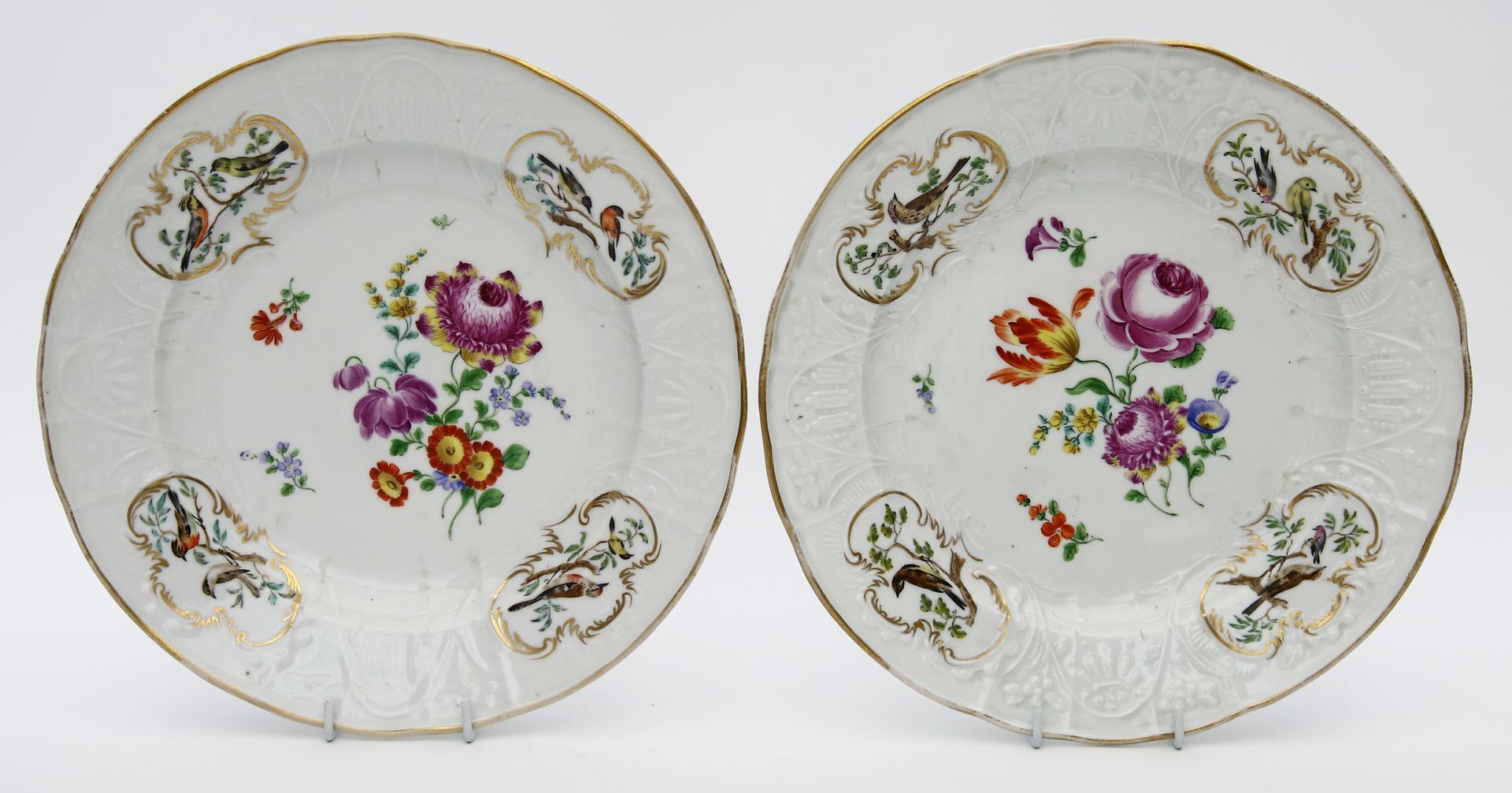 Paar Teller, Meissen,