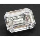 Diamant im Emeraldcut, 0,4 ct.,