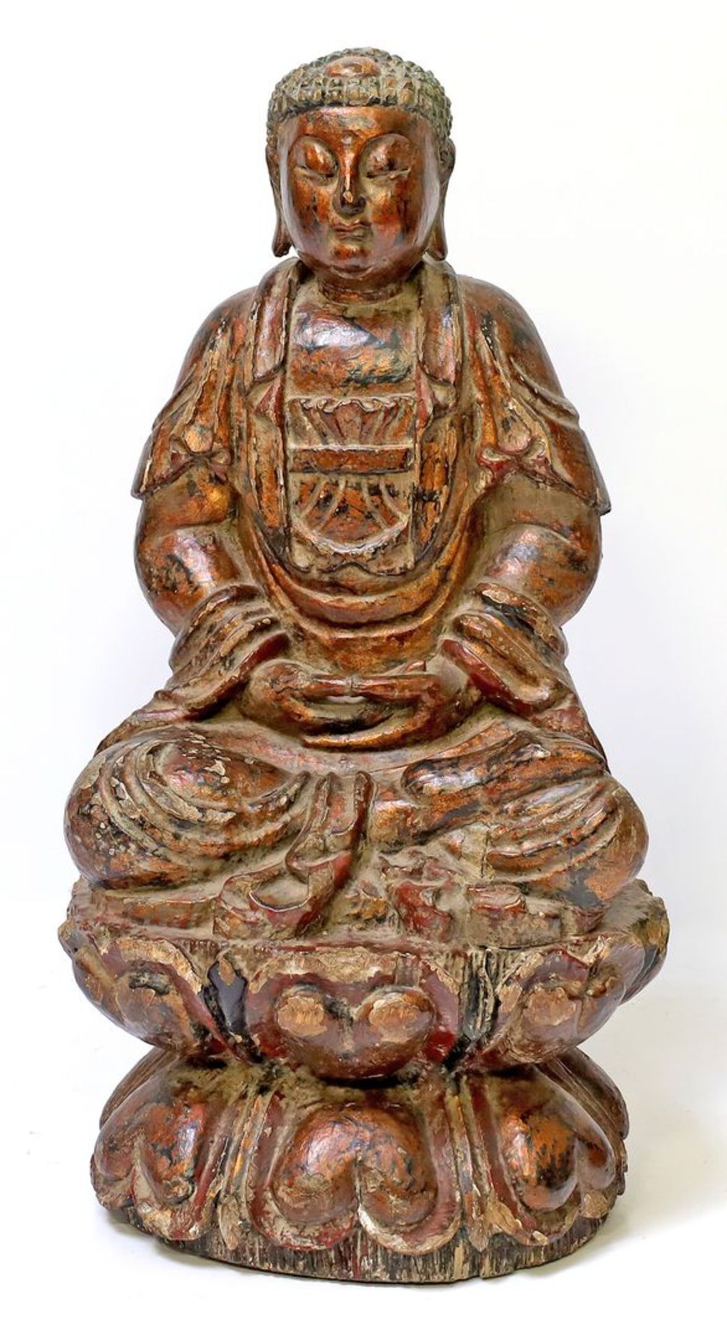 Große Skulptur des Amitabha. - Image 3 of 5