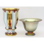 Zwei Art Deco-Vasen: