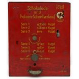 Warenautomat "Schokolade und Pralinen-Schnellverkauf".