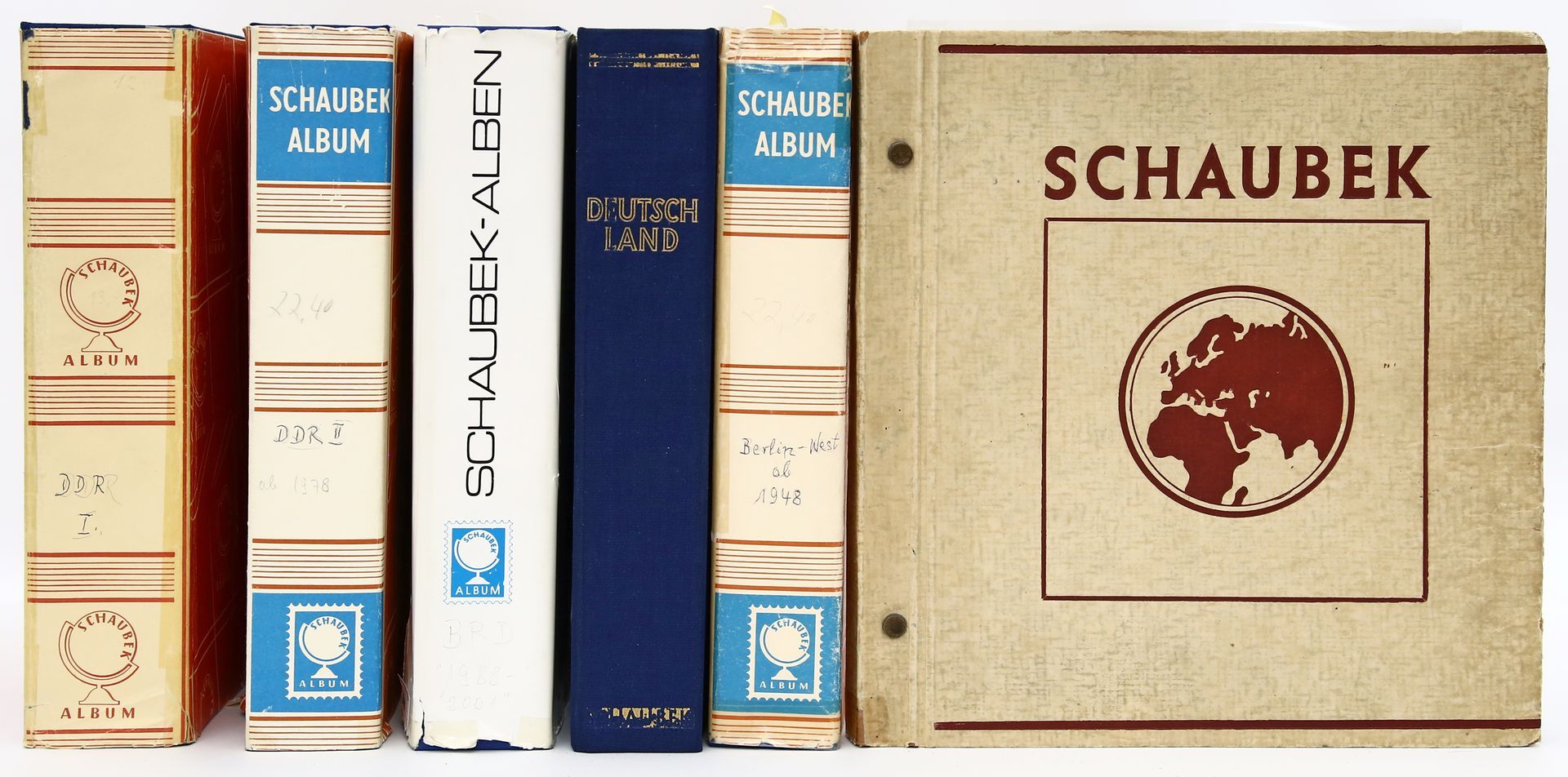6 Alben Deutschland bzw. BRD und DDR.