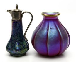 Jugendstil-Kanne und Art Deco-Vase.