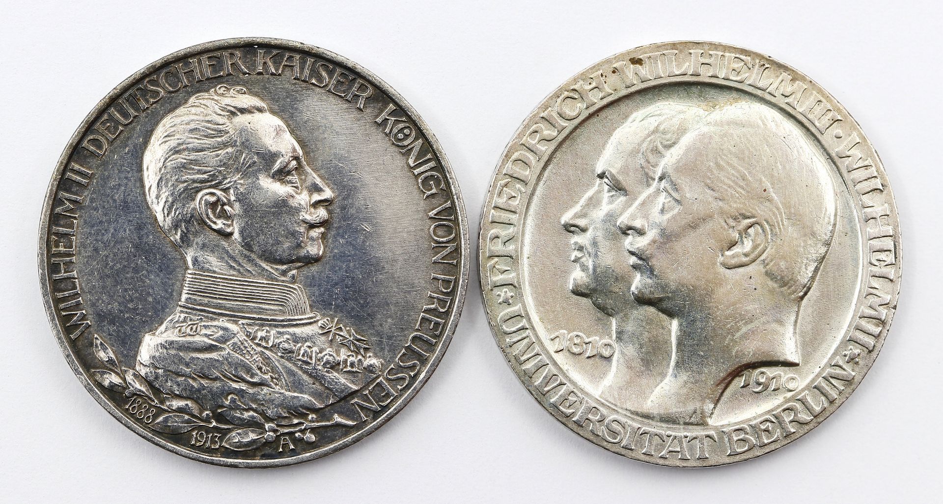 Preußen, Wilhelm II., zwei Silbermünzen: - Image 2 of 2