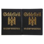 Zwei Bände "Schlesien" aus der Serie "Deutschland in Farbenphotographie".