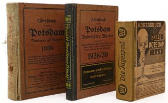 3 Adressbücher Potsdam und Umland.