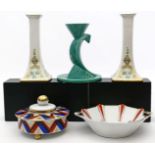 5 Teile Art Deco-Porzellan/-Keramik: