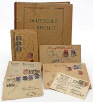 Album Briefmarken "Deutsches Reich".