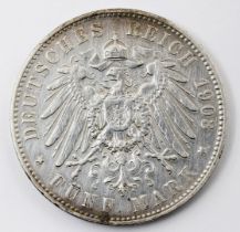 Sachsen, Königreich, Georg, 5 Mark 1903, E.