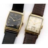 2 Art Deco-Armbanduhren, Elgin.
