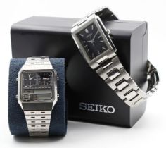 2 Herrenarmbanduhren "Seiko".