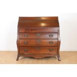 Eiken Louis XV secretaire, 18e eeuw