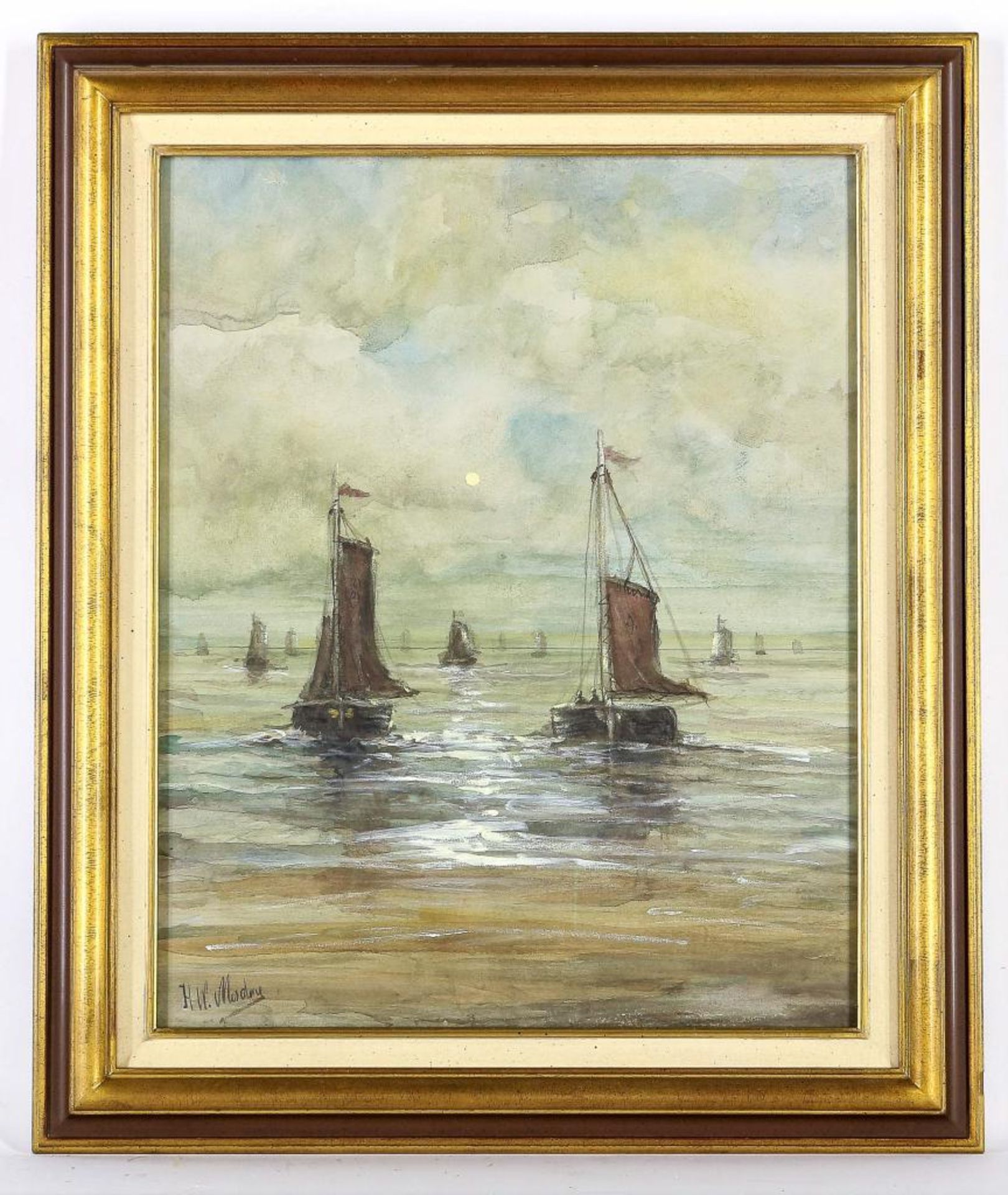 Mesdag H.W. Botters op zee - Image 4 of 5