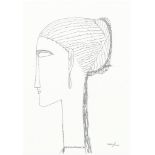 Modigliani Amadeo, dame en profil, zeef