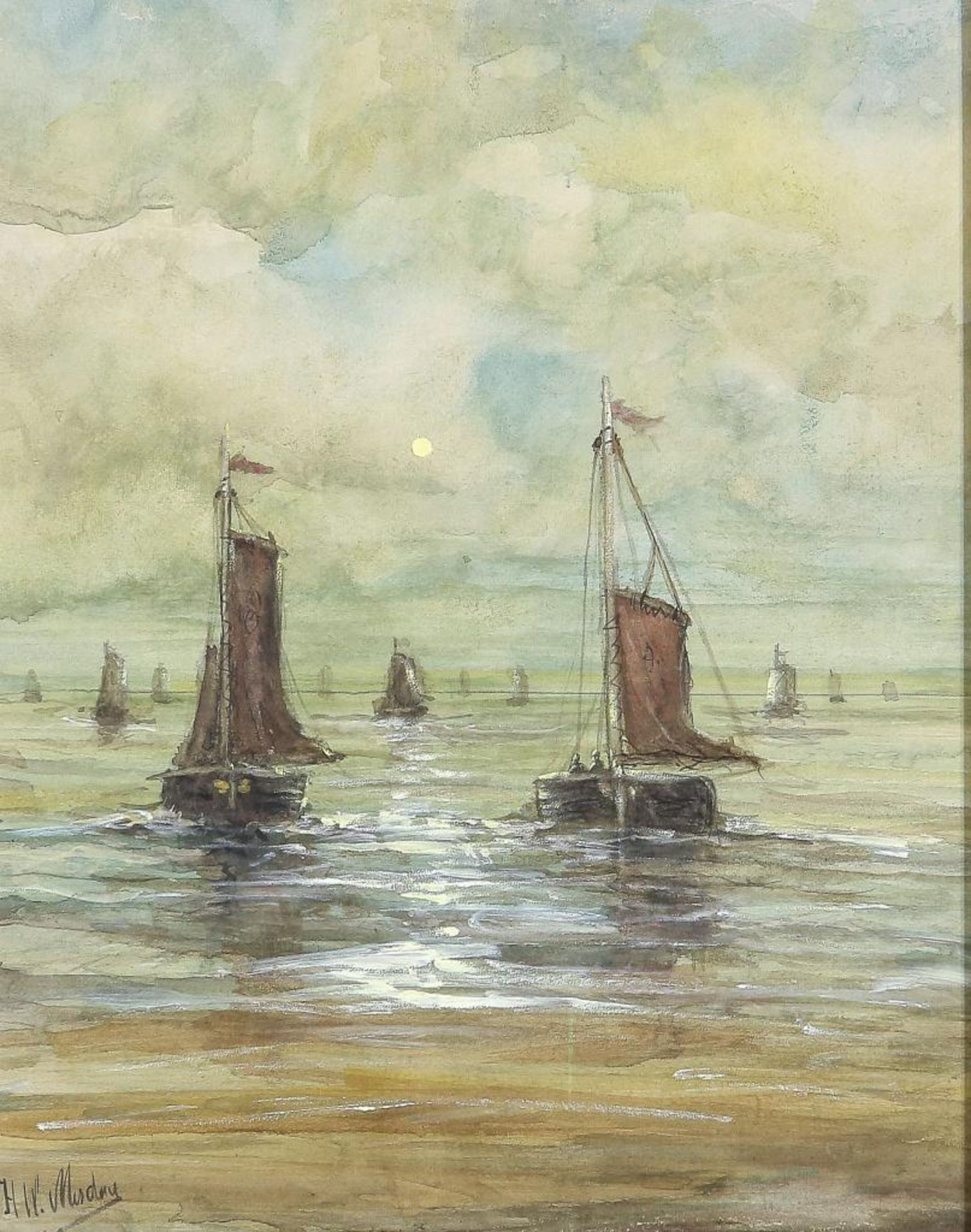 Mesdag H.W. Botters op zee