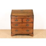 Eiken secretaire, Engeland 18e eeuw