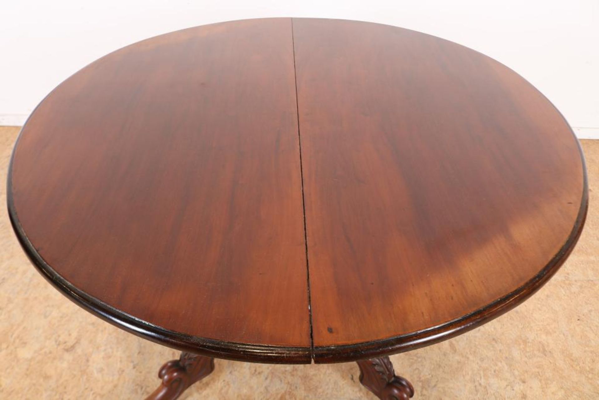 Mahonie Biedermeier tafel - Image 3 of 4