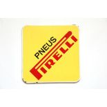 Pirelli Pneus emaille reclamebord 50