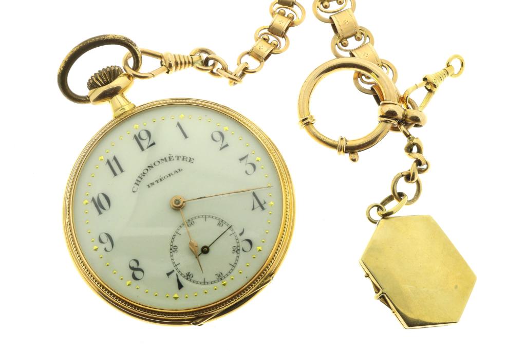 Gouden zakhorloge Chronometre Integral