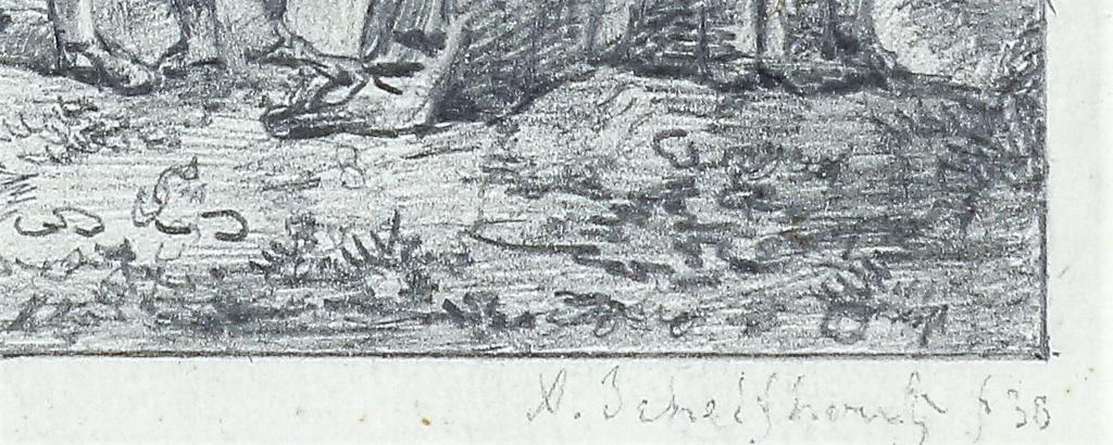 Schelfhout Andreas, tekening duin - Image 2 of 4