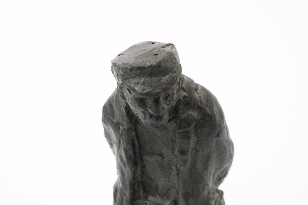 Waard, Adriaan de. Sculptuur van boer - Image 2 of 3