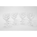 12x kristallen champagne coupes, Peill