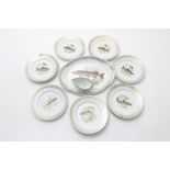 14 delen porseleinen visservies, Limoges