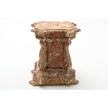 Antiek gemarmerde houten console