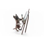 Bronzen Weense pug-schilder
