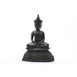 Lot van 5 bronzen altaar Boeddha's
