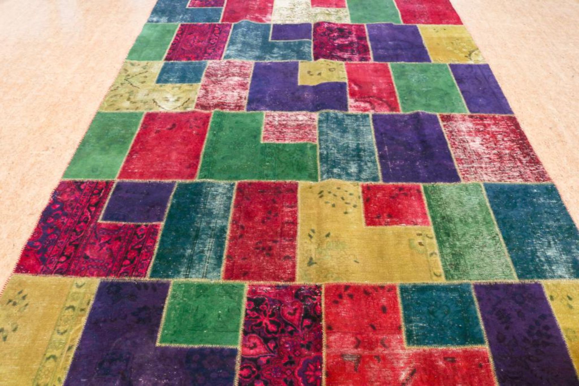 Tapijt, Patchwork 346 x 250 cm.