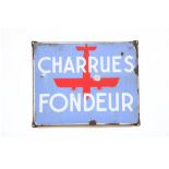 Emaille reclame Charrues Fondeur